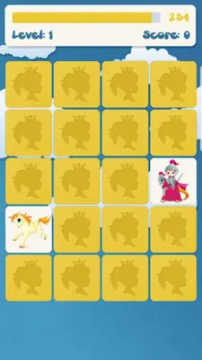 Princess memory game for kids android App screenshot 0