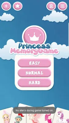 Princess memory game for kids android App screenshot 2