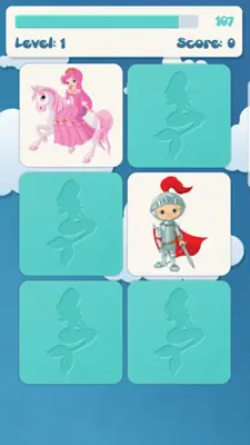 Princess memory game for kids android App screenshot 3